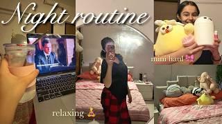 *RELAXING* night routine  mini haul, self care & bak bak 