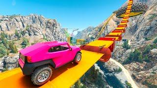 GTA 5 CRAZY PARKOUR RACE | No Copyright Gameplay 4K 60fps | 690 | GTA Gameplay for TikTok & YouTube