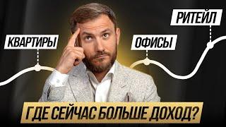 Какая недвижимость СЕЙЧАС приносит больше / Квартиры, офисы и торговые помещения