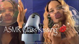 ASMR Glass Kissing/ Lipgloss Application 