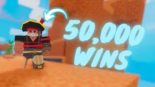 Beating the TOP #1 wins leaderboard player! (Roblox Bedwars)