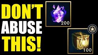 MW chests (don't abuse), mythic shop & free rewards