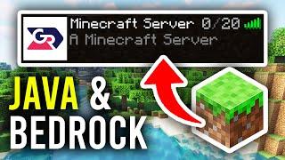 How To Make A Minecraft Java and Bedrock Server For Free - Full Guide