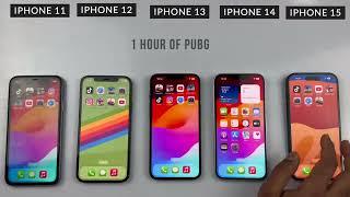 iOS 17.6.1 iPhone 15 vs 14 vs 13 vs 12 vs11 Battery Drain Test