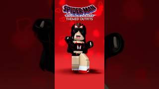 spider-man spider-verse outfits on roblox! #spiderman #robloxoutfit #mm2 #robloxfit #robloxfits #fyp