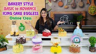 Bakery Style Basic to Advance Icing Cake Class ️ 8551 8551 04️8551 8551 07 By Om Sai Cooking Class