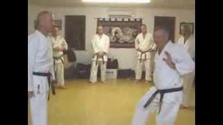 Tom Hill's Karate Dojo; Finger back hammer common assault, Tora Guchi posture.