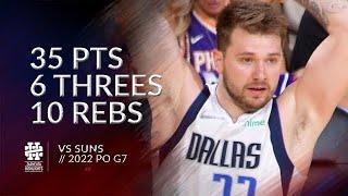 Luka Doncic 35 pts 6 threes 10 rebs vs Suns 2022 PO G7