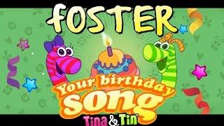 Tina&Tin Happy Birthday FOSTER (Personalized Songs For Kids) #PersonalizedSongs