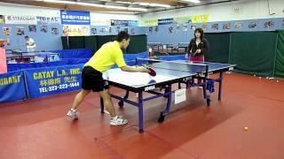 LA  ping pong: A lesson with Crystal Huang: too many degrees of freedom