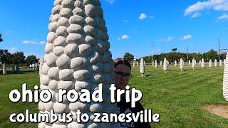 Awesome Ohio Roadside Attractions - World's Largest Gavel, Concrete Corn Field, Sculpture Sidewalk