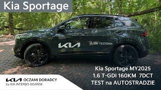 Kia Sportage MY2025 [1.6 T-GDI 160KM 7DCT] jazda TESTowa POZAMIEJSKA + TEST ISLA