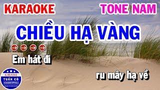 Karaoke Chiều Hạ Vàng Tone Nam D#m Nhạc Sống | Karaoke Tuấn Cò