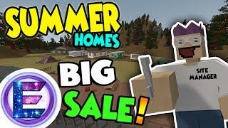 SUMMER HOMES BIG SALE! - Property sales man - Site manager and it's not a con - Unturned RP
