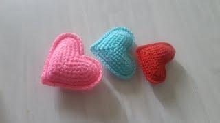 Связать сердце крючком просто и быстро. Crochet heart.