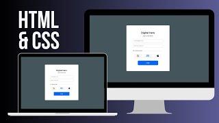 Login Page using HTML & CSS - With Flexbox for Layout | Practice for Beginners