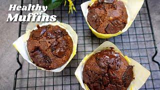 Muffins | chocolate muffins | healthy muffins | eggless chocolate muffins | eggless muffins