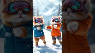 Ski Cats Shred the Beat in Sync!