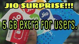 SURPRISE FOR JIO USERS | 5 GB EXTRA DATA | TECHTORRENT