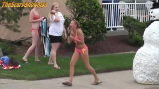 Funny Scary Snowman Prank Compilation 2015