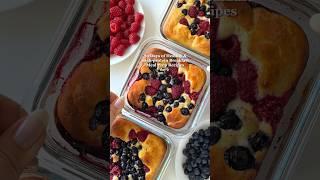 Breakfast Meal Prep: Pancake Bowlsabout 30g protein #mealprep #highprotein #easyrecipes