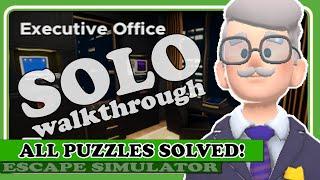 EXECUTIVE OFFICE (All Puzzles Solved!) in Escape Simulator | Full Commentary & Walkthrough!