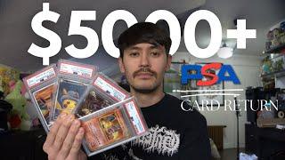 Grading $5000+ Worth of Pokemon Cards *HUGE* PSA Return!