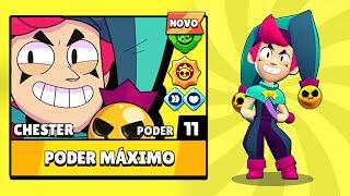 Esse é o novo Brawler Chester, o lendário Bobo da corte!