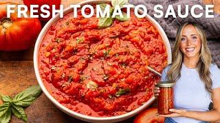 How to Make Tomato Sauce with Fresh Tomatoes