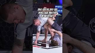 Does size matter in #JiuJitsu? 250 lbs vs 150 lbs 