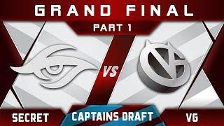 Secret vs VG [EPIC] Grand Final Captains Draft 4.0 Highlights Dota 2 - Part 1