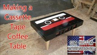 Making a retro style cassette tape coffee table throwback Thursday