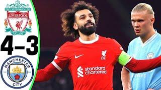 Liverpool vs Manchester City 4-3 - All Goals and Highlights - 2024  SALAH