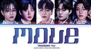 TREASURE (T5) 'MOVE' Lyrics (트레저 (T5) MOVE 가사) (Color Coded Lyrics)