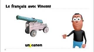 J'apprends le français # 1 mot par jour # un canon