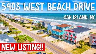 ️OCEANFRONT HOME FOR SALE: 5403 West Beach Drive, Oak Island NC (NEW LISTING)