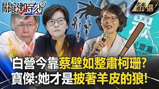 民眾黨如今得靠蔡壁如「整頓柯文哲.黃珊珊」！？寶傑驚：她才是披著羊皮的狼！ 【關鍵時刻】 劉寶傑