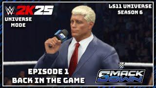 WWE 2K25 Universe Mode "Back In The Game" (Episode 1)