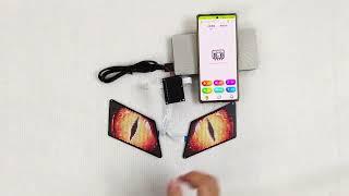 smart eyes blinking led display screen board app edit diy eye animations text display led sign