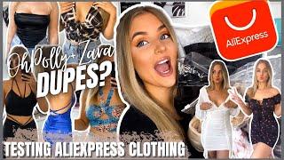 HUGE ALIEXPRESS CLOTHING HAUL // ZARA & OHPOLLY DUPES??? summer & night out clothes haul