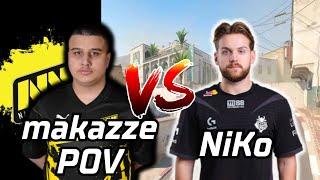 NAVI Junior makazze (28-10) rating:2.18 vs NiKo (Dust2) | July 10, 2024 #cs2 #pov