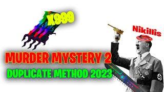 [OUTDATED Wait for new vid] MURDER MYSTERY 2 Duplicater Hack Method 2023 Dupe knives