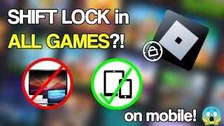 How to get shift lock glitch ON MOBILE! (WORKING IN ALL GAMES) *ROBLOX*