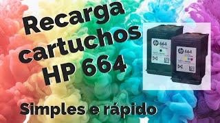 Como recarregar cartucho HP 664 - Maneira Simples e rápida