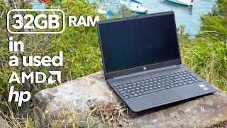 32GB RAM in a used AMD HP laptop