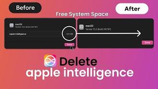 How to delete apple intelligence data on mac sequoia | Free up space on mac [English] sequoia 15.2..