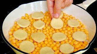 1 can chickpeas! I make this almost every week! Easy and delicious chickpeas recipe!