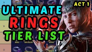 The BEST RINGS in Baldur's Gate 3 - Honor Mode Tier List and Guide - Act 1