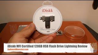 iDiskk MFI Certified 128GB USB Flash Drive Lightning Review