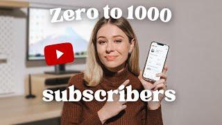 Tips for Getting Your First 1000 Subscribers on YouTube